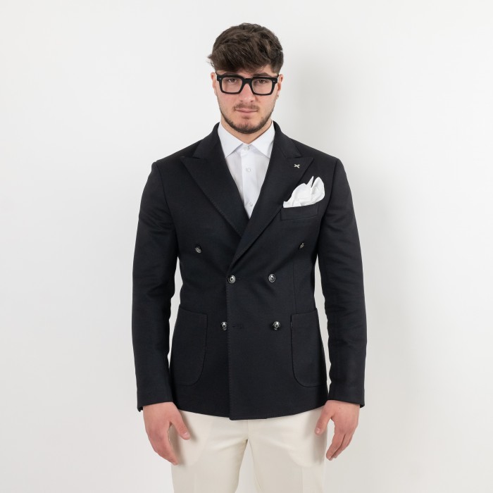 Giacca doppio petto nera