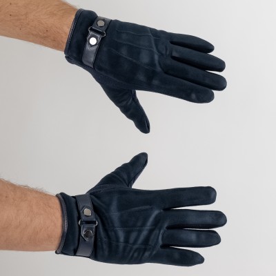 Guanti camoscio Blu