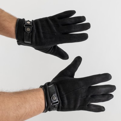 Guanti camoscio Nero