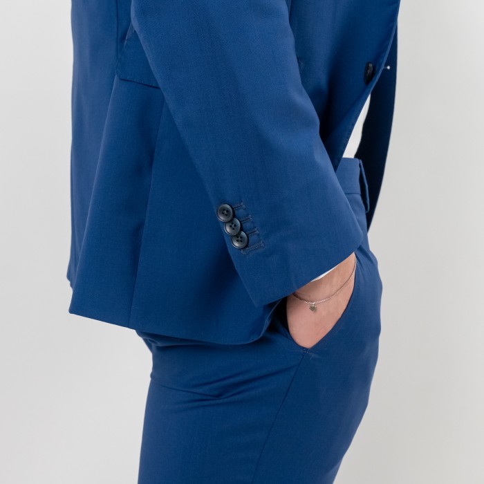 Abito in lana blu royal