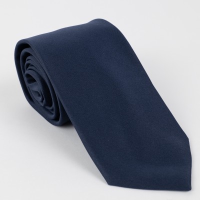Cravatta tinta unita blu