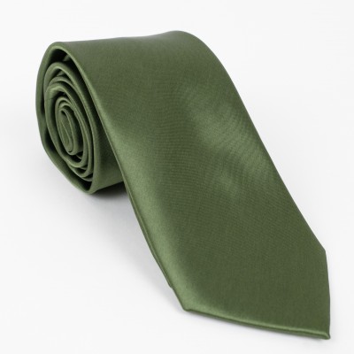 Cravatta tinta unita verde