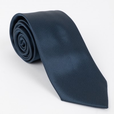 Cravatta microfantasia blu