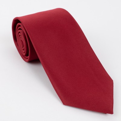 Cravatta tinta unita bordeaux