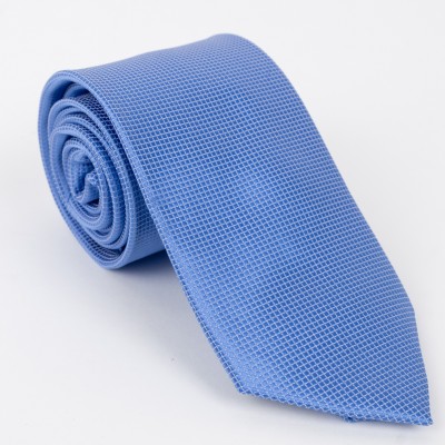 Cravatta microfantasia azzurra