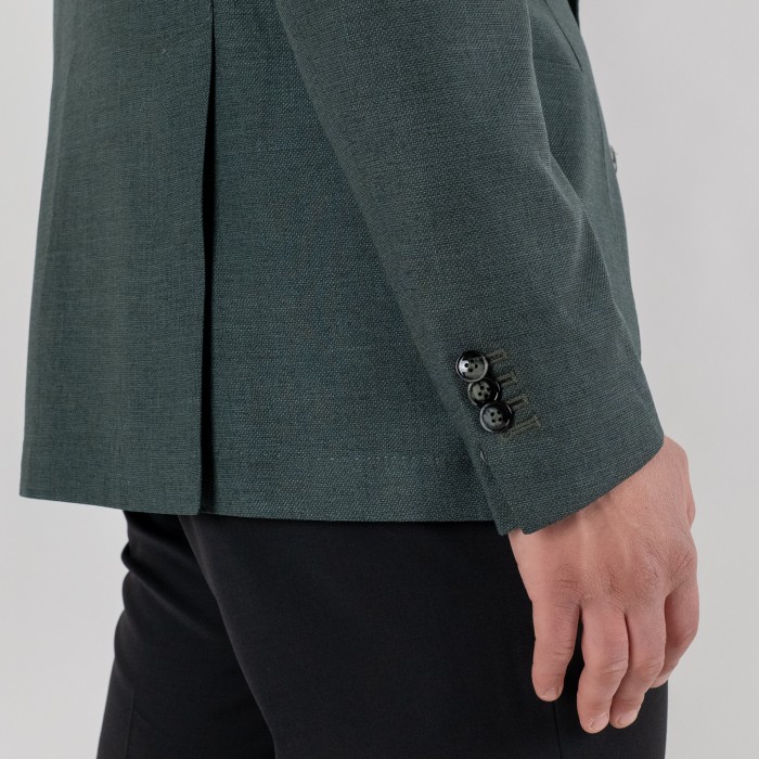 Giacca verde in pura lana