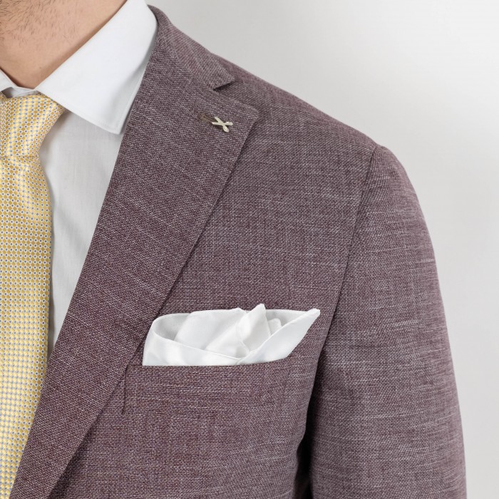 Giacca bordeaux in pura lana