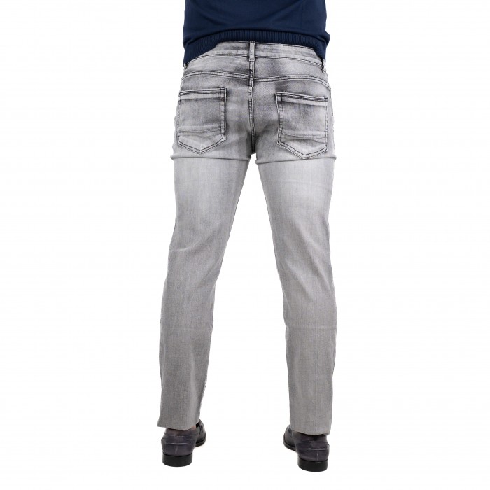 Jeans denim grigio 5 tasche