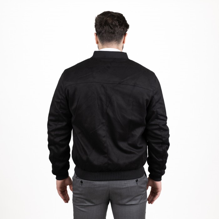 Bomber in alcantara - Nero