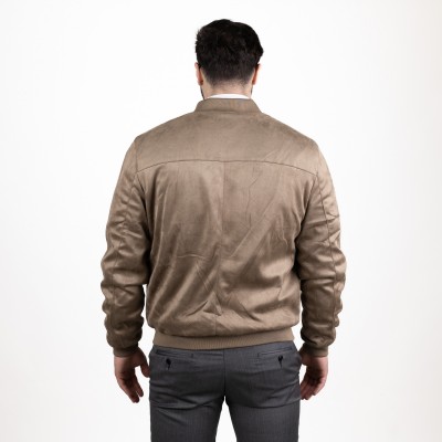 Bomber in alcantara - Beige 2