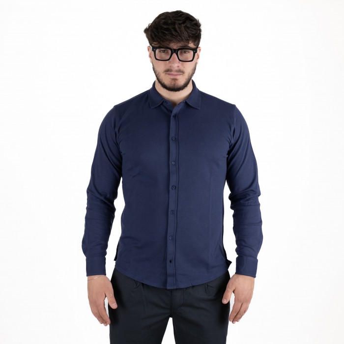 Polo camicia - Blu