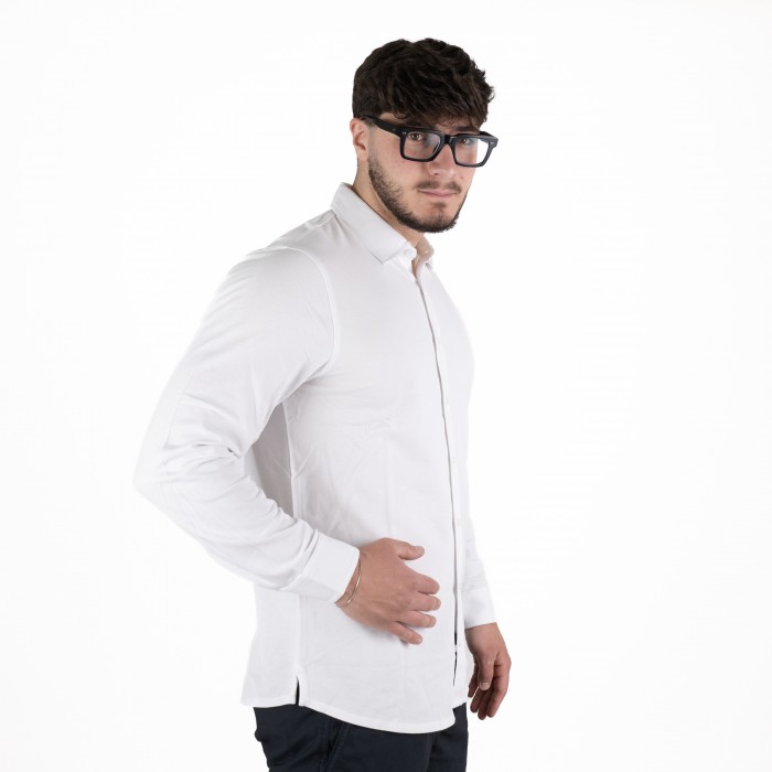 Polo camicia - Bianca