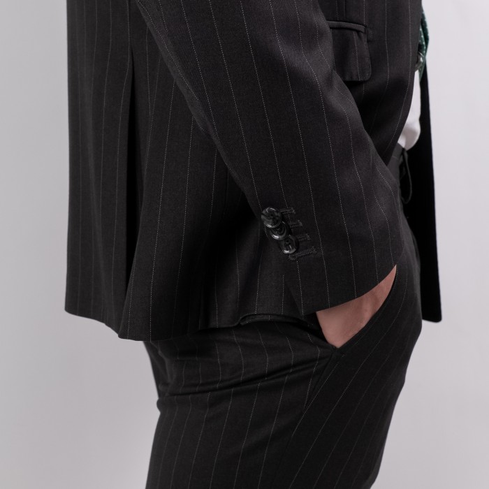 Abito doppio petto gessato grigio