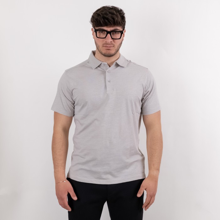 Polo 3 bottoni - Grigio