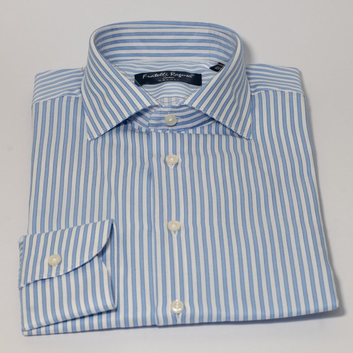 Camicia a righe celesti