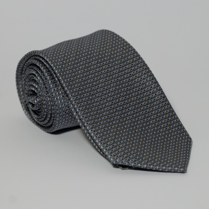 Cravatta fantasia grigia