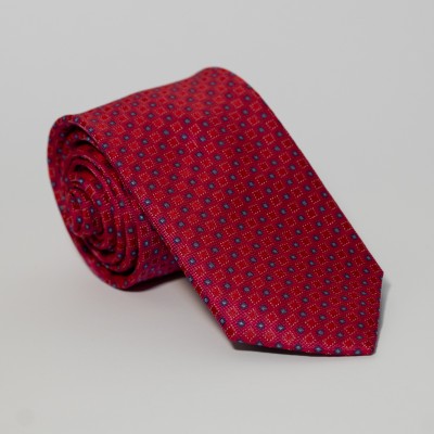 Cravatta rossa a pois
