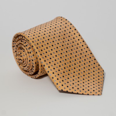 Cravatta a pois giallo