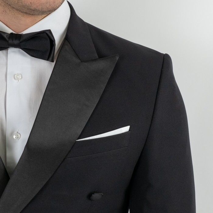 Smoking doppio petto - nero