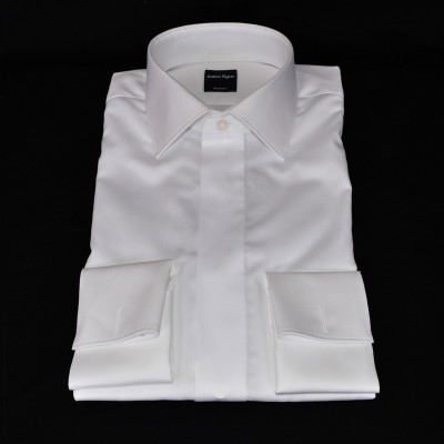 Camicia polso doppio bianco 0280/10