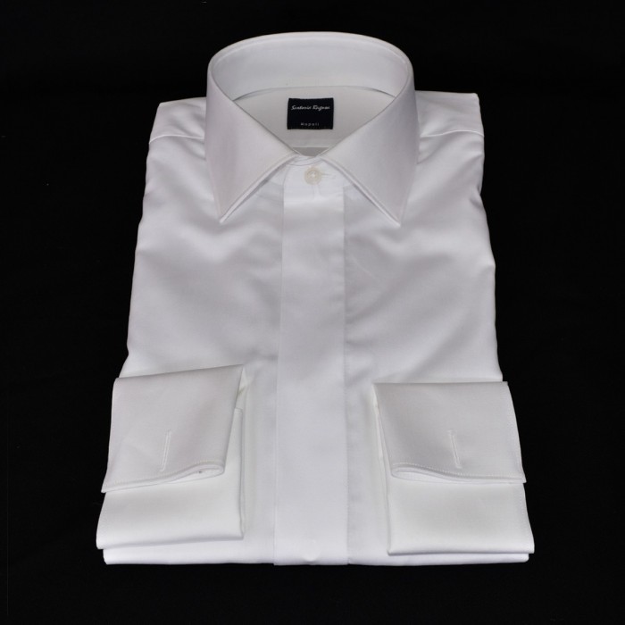 Camicia polso doppio bianco 0280/10