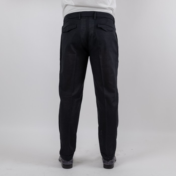 Pantalone in puro lino - Nero