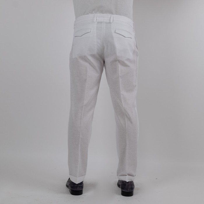 Pantalone in puro lino - Bianco