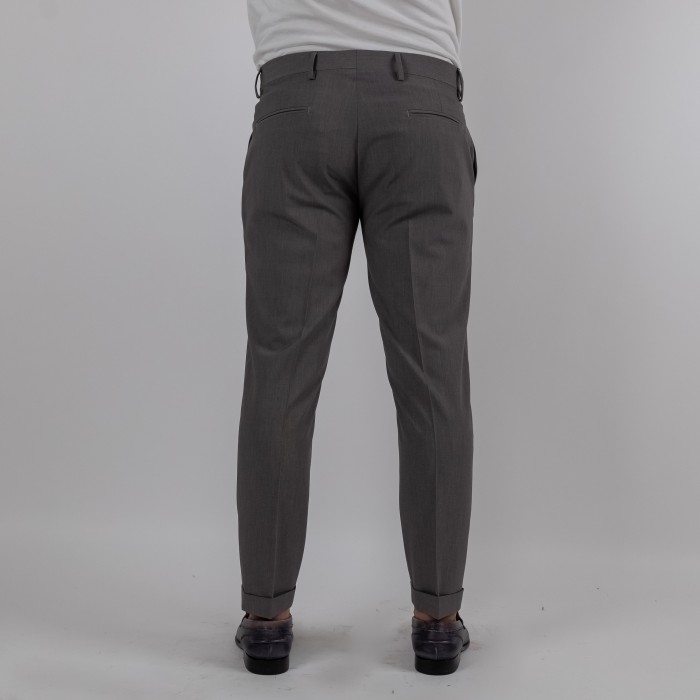 Pantalone una pince  - Grigio medio