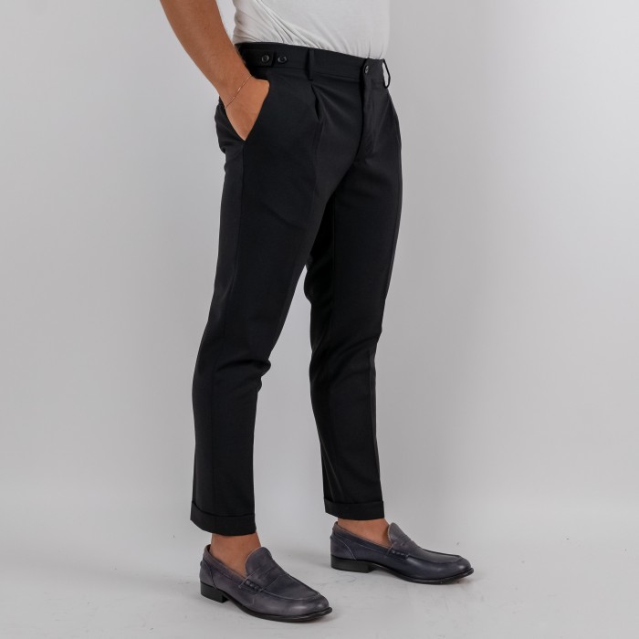 Pantalone una pince - Nero