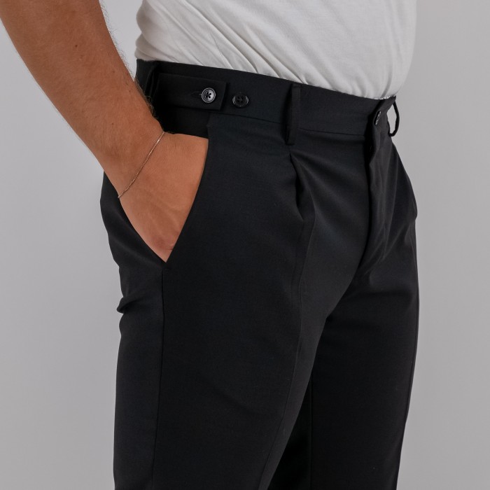 Pantalone una pince - Nero
