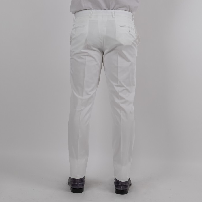 Pantalone puro cotone - Bianco