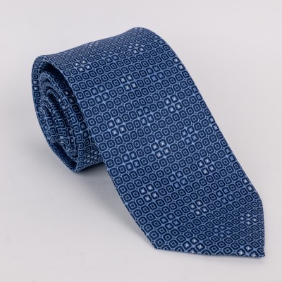 Cravatta blu fantasia