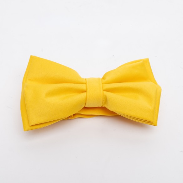Papillon in pura seta - Giallo