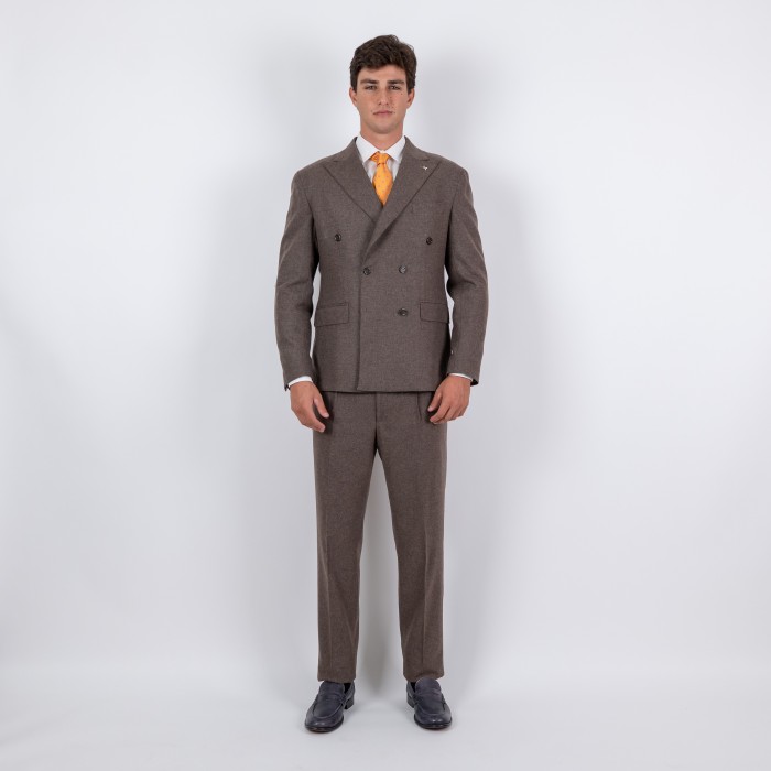 Abito doppio petto - noce