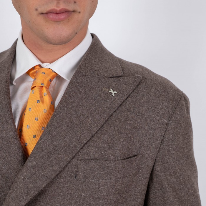 Abito doppio petto - noce