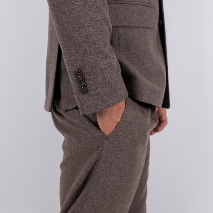 Abito doppio petto - noce