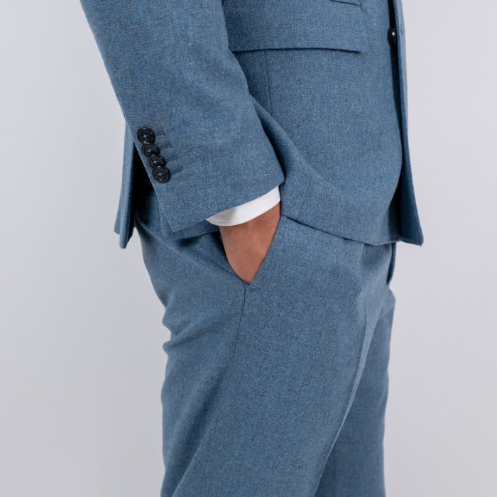 Abito doppio petto - Celeste polvere