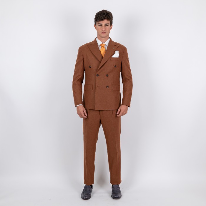 Abito doppio petto - Mattone