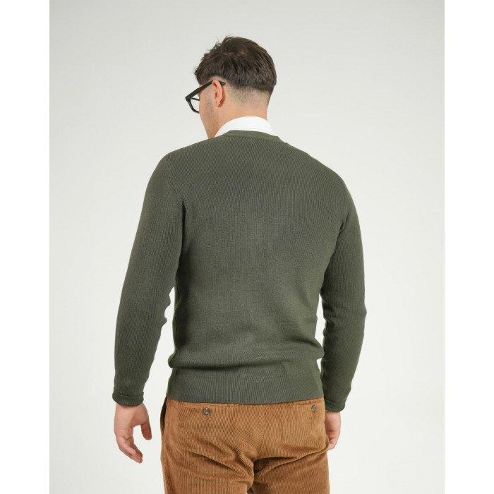 cardigan scollo a V - Verde