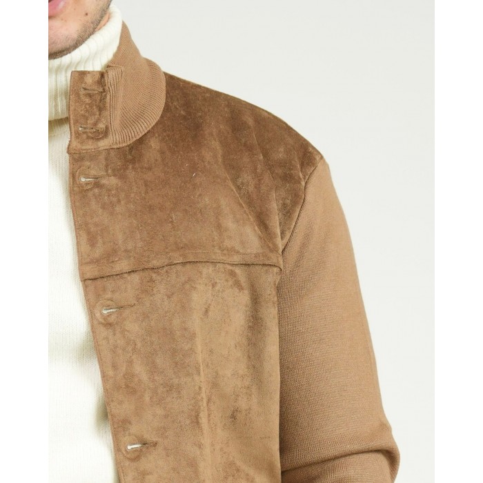 Giacca alcantara - Cammello