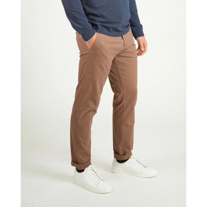 Pantalone chino tasca america - caffè