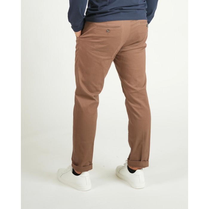 Pantalone chino tasca america - caffè