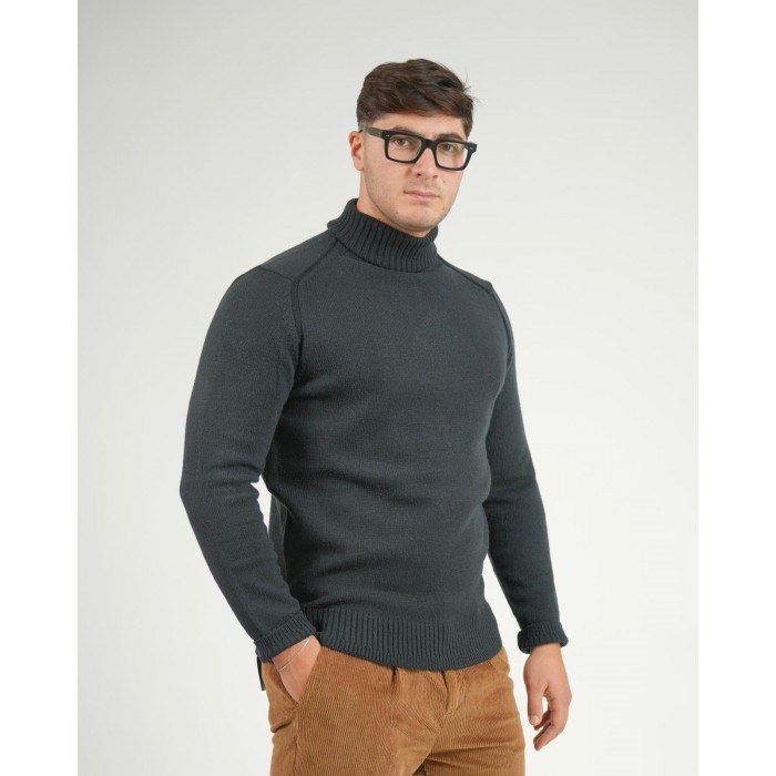 Dolcevita in lana - Blu