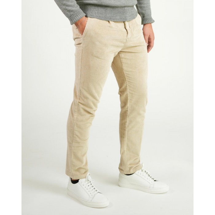 Pantalone velluto a coste - Beige