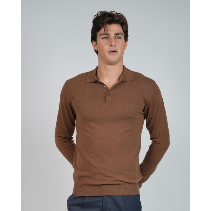 Polo in lana e cashmere - Moro