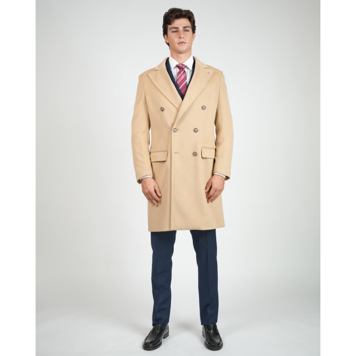 Cappotto doppio petto - Cammello