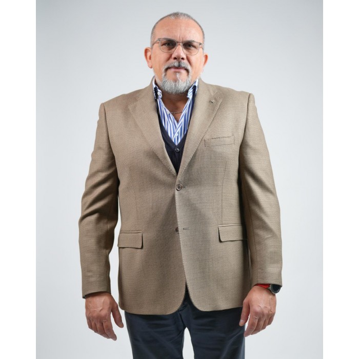 Giacca drop 4 - Cammello in lana...