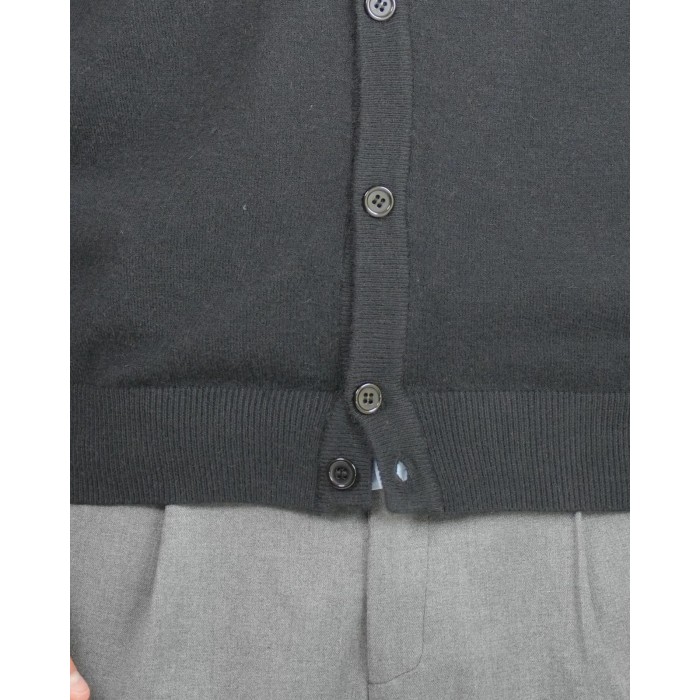 Cardigan scollo a V lana e cashmere -...