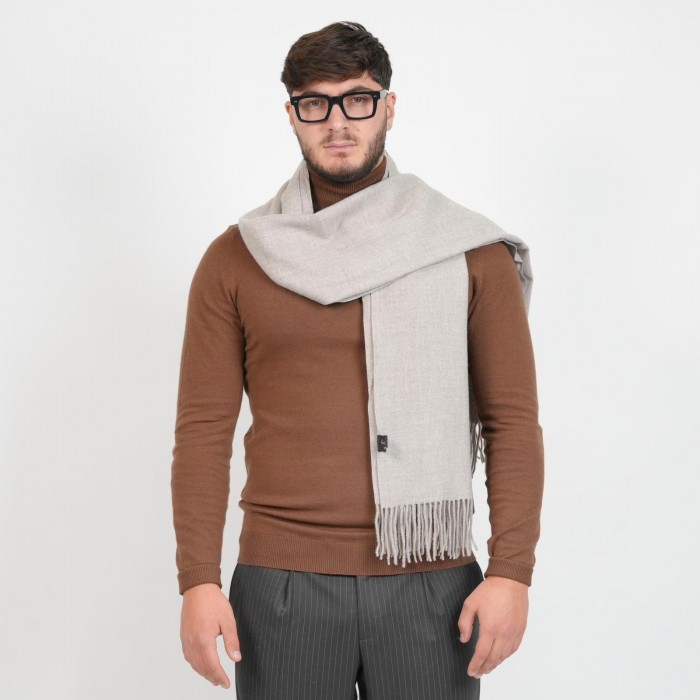 Pashmina tinta unita cashmere - Beige