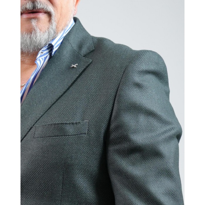 Giacca drop 4 - Verde in lana...